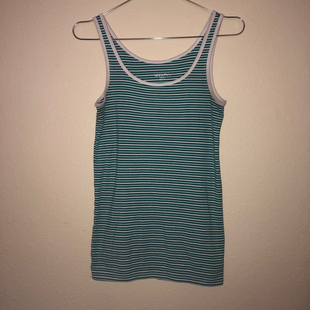 Blue and White stripe tank top size medium.